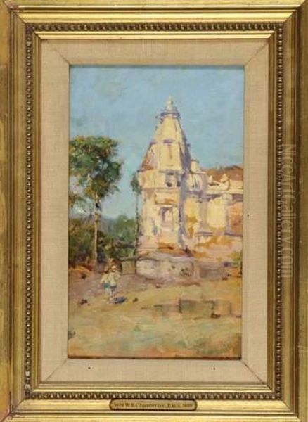 Temple Indien... Oil Painting by William Benjamin Chamberlain