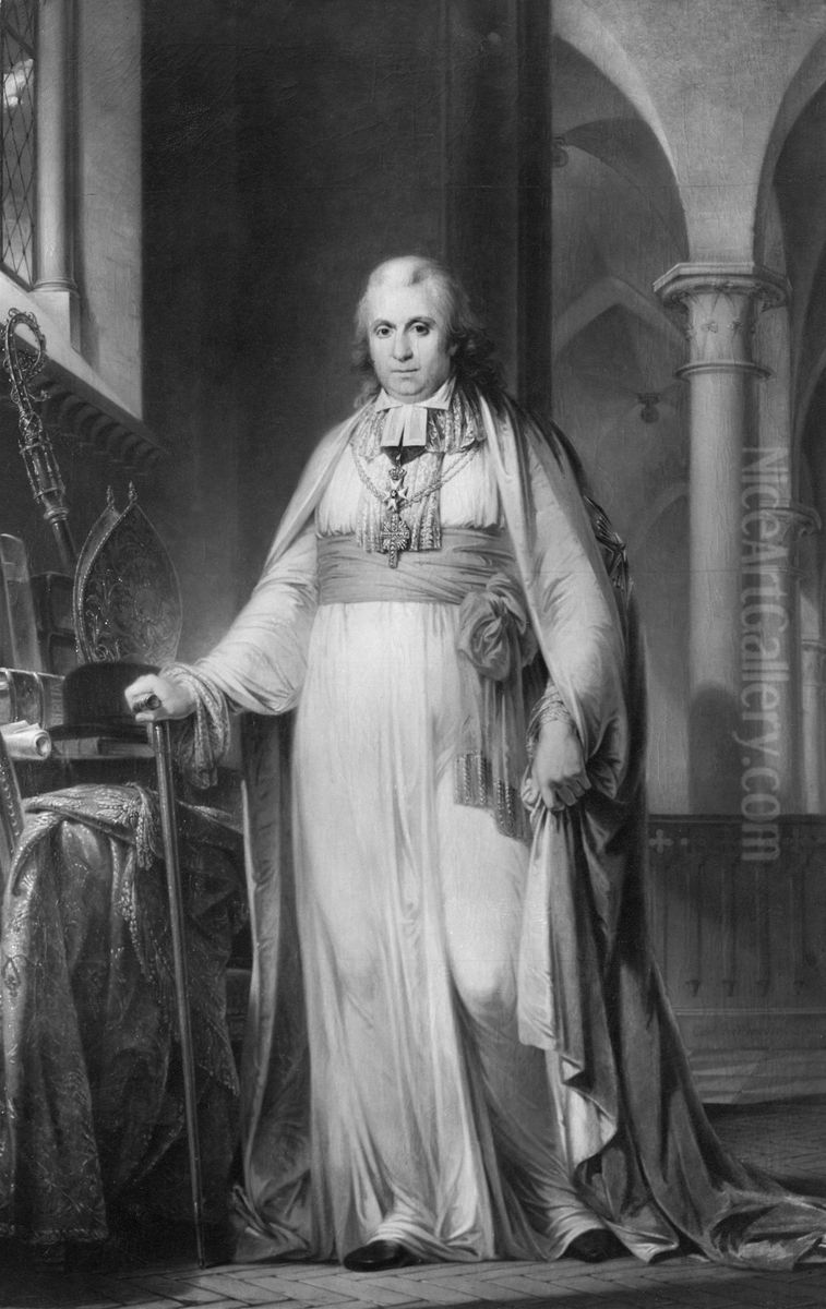 Jakob Axelsson Lindblom, 1746-1819 Oil Painting by Carl Frederik von Breda