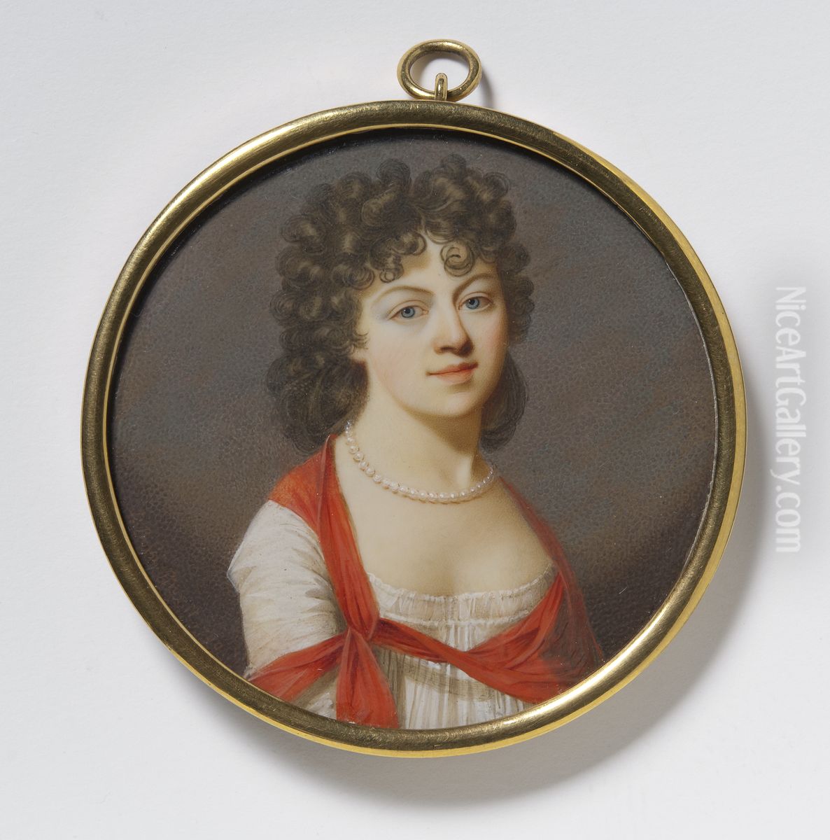 Fredrica Charlotta (Lolotte) Forsberg, 1766-1840, g. Stenbock, grevinna, hovdam Oil Painting by Johann Dominik Bossi