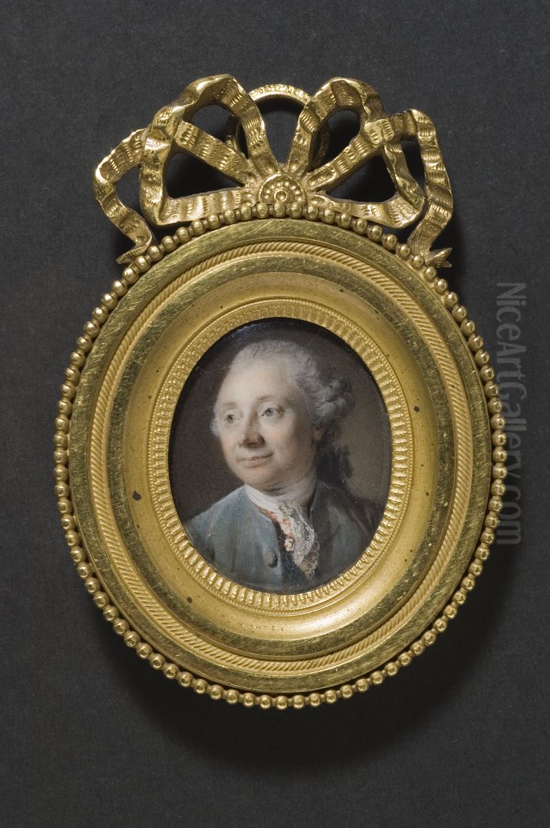 Alexander Roslin (1718-1793), konstnar Oil Painting by Lie Louis Perin-Salbreux