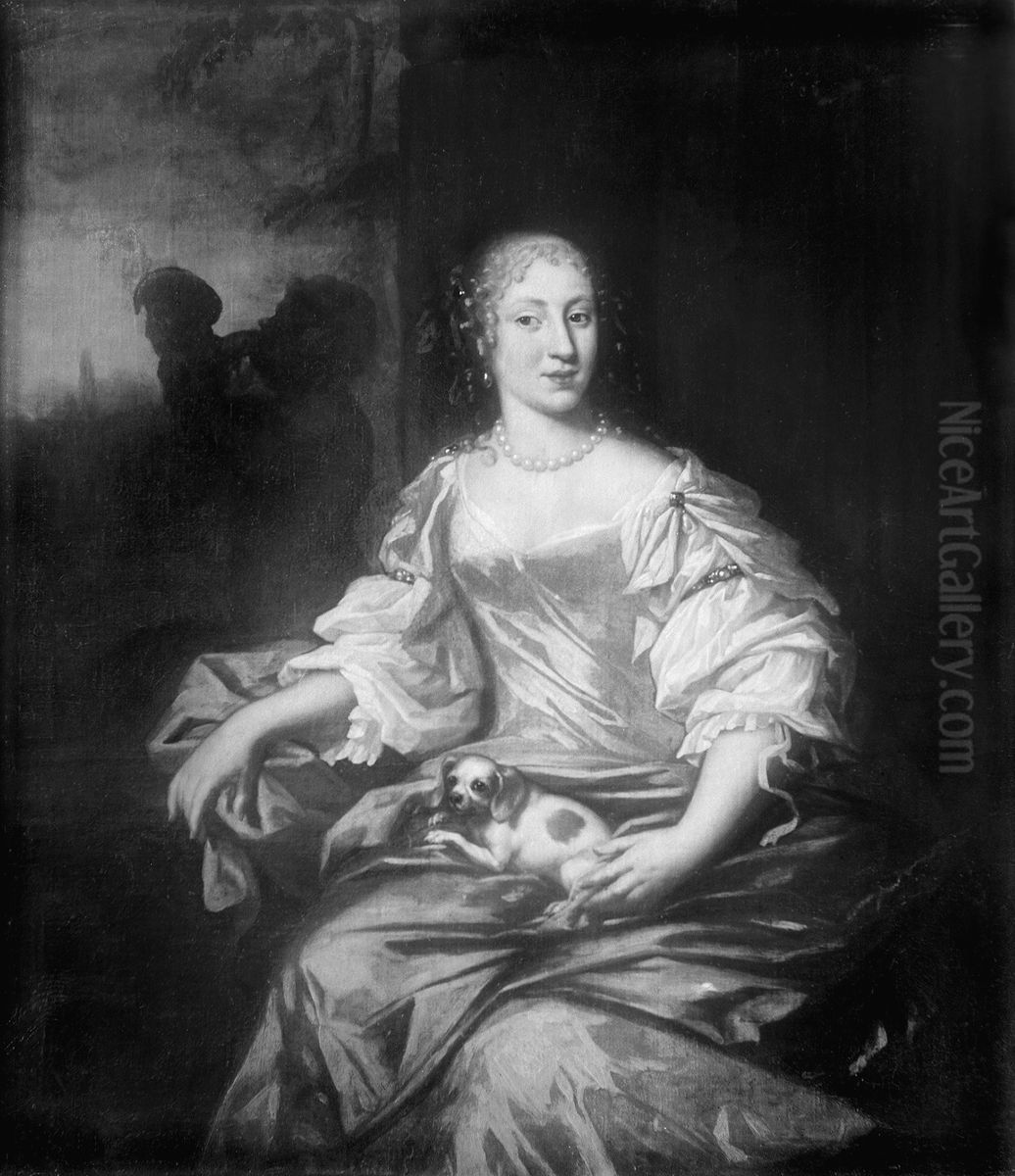 Maria Elisabet, prinsessa av Holstein-Gottorp Oil Painting by David Klocker Ehrenstrahl