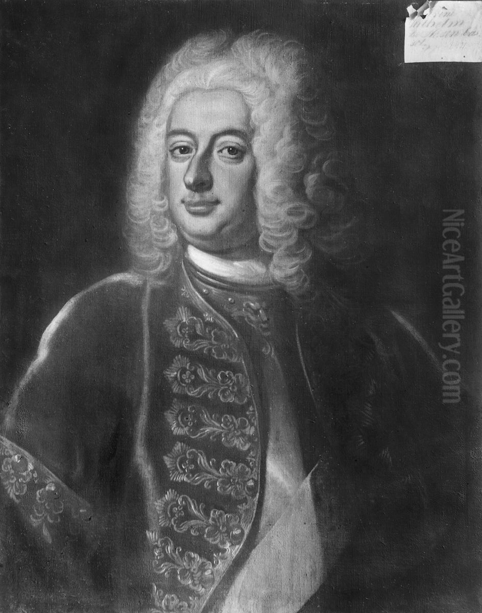 Vilhelm VIII, 1682-1760,  lantgreve av Hessen-Kassel Oil Painting by Georg Engelhard Schroder