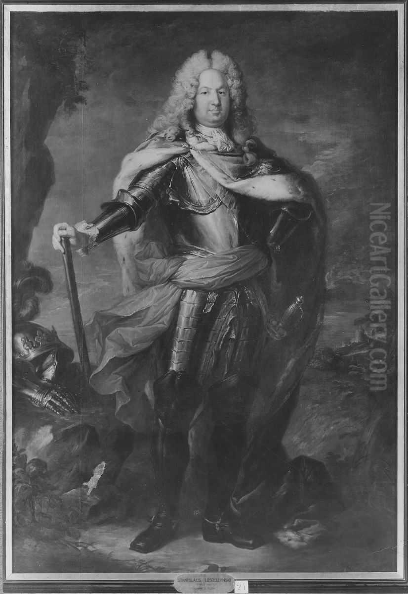 Stanislaus I Leszczynski, 1677-1766,  konung av Polen Oil Painting by Hyacinthe Rigaud