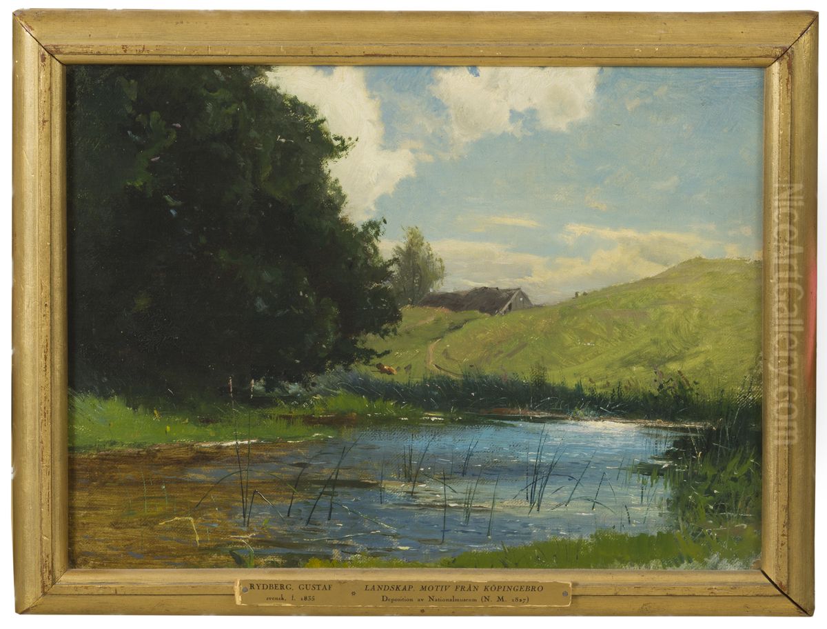 Landscape at Kopingebro, near Ystad Oil Painting by Gustaf Rydberg