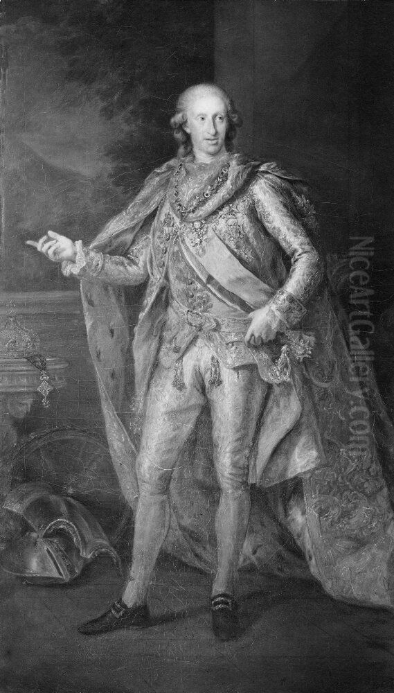 Ferdinand IV, 1751-1825, konung av Neapel och Sicilien Oil Painting by Giuseppe Bonito