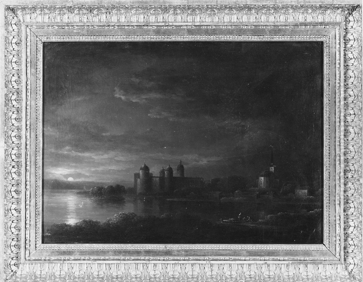Gripsholms slott Oil Painting by Carl Johan Fahlcrantz