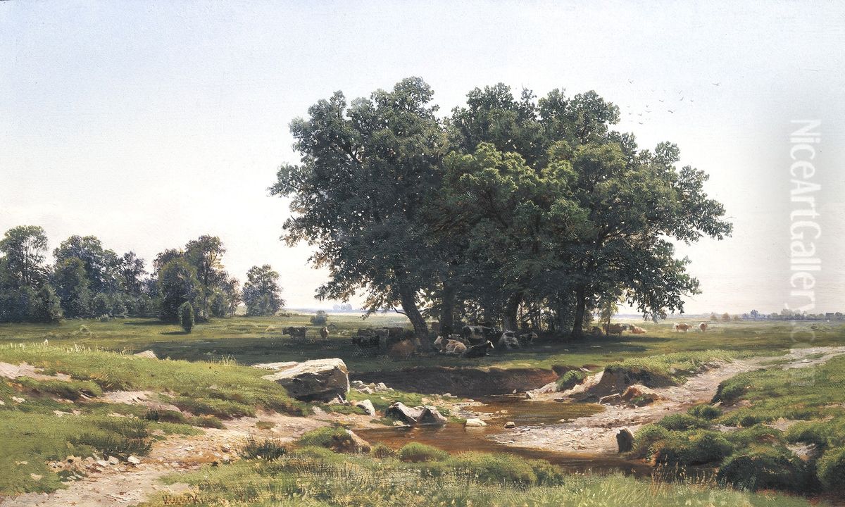 <<Dubki>> Oil Painting by Ivan Shishkin