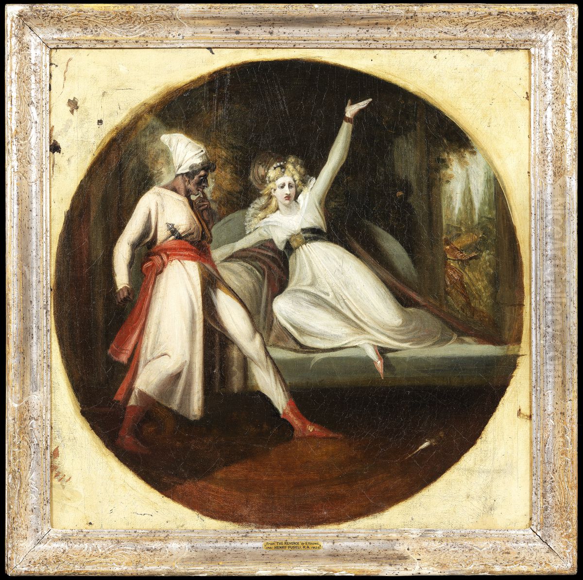 Leonore upptacker Alonzos dolk Oil Painting by Henry Fuseli