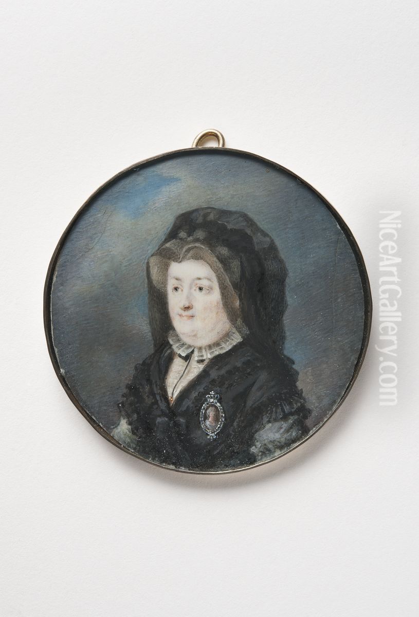 Charlotta Fredrika Sparre, g von Fersen, overhovmastarinna Oil Painting by Anton Ulrik Berndes
