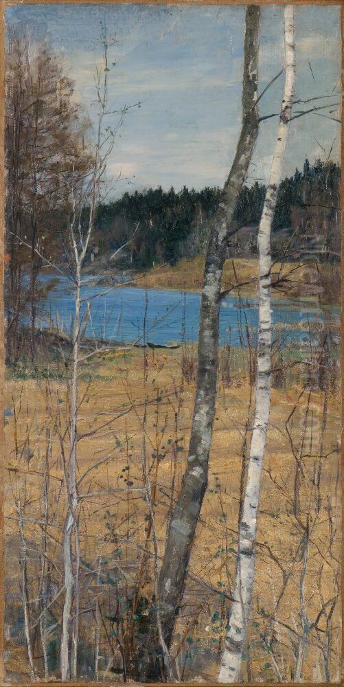 Leafing, Balingsta Oil Painting by Prince Eugen, Duke of Narke