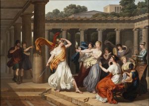 Odysseus upptacker Akilles bland Lykomedes dottrar