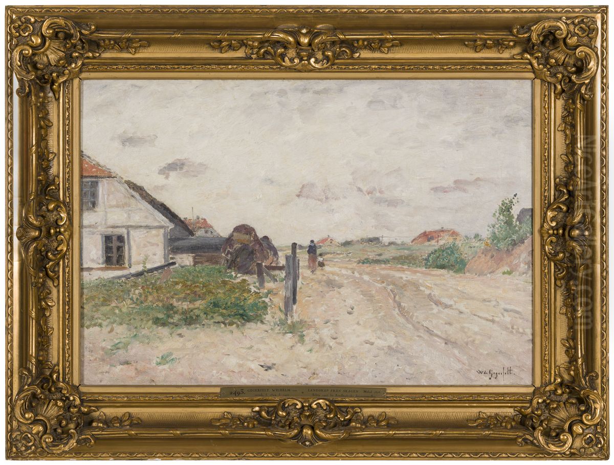 Landscape from Skagen Oil Painting by Wilhelm von Gegerfelt