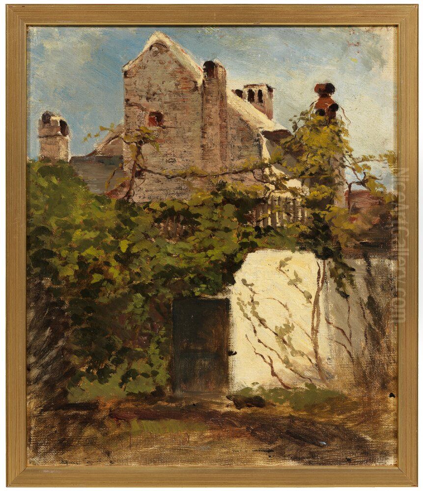 Portal's Manor. Study Oil Painting by Anna Nordlander