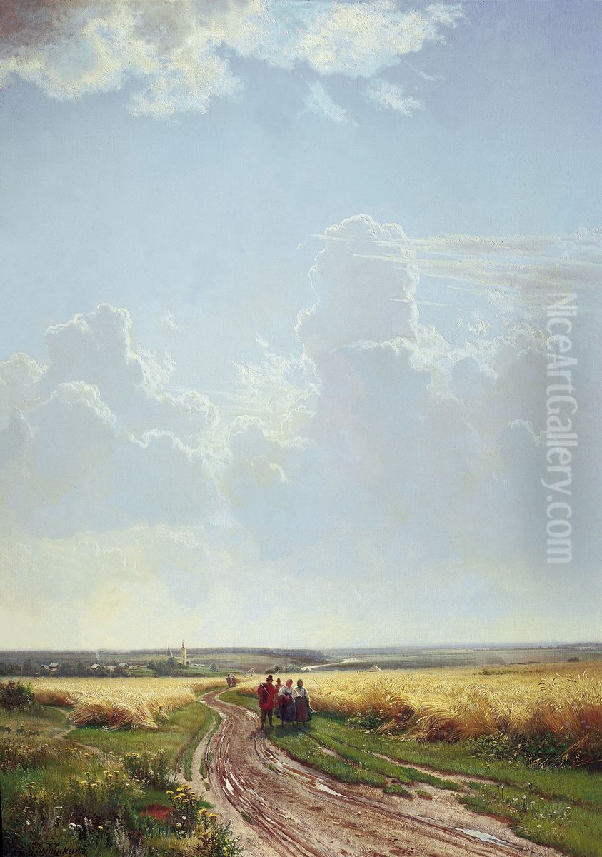 Noon. Neighborhoods of Moscow Oil Painting by Ivan Shishkin