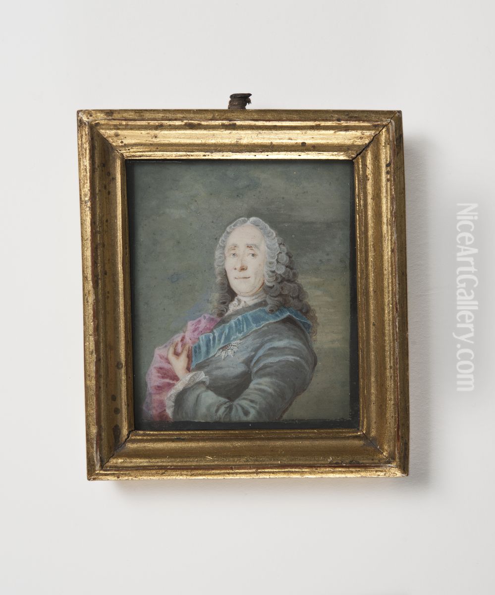 Johan Ludvig Holstein (efter Pilo) Oil Painting by Carl Gustaf Pilo
