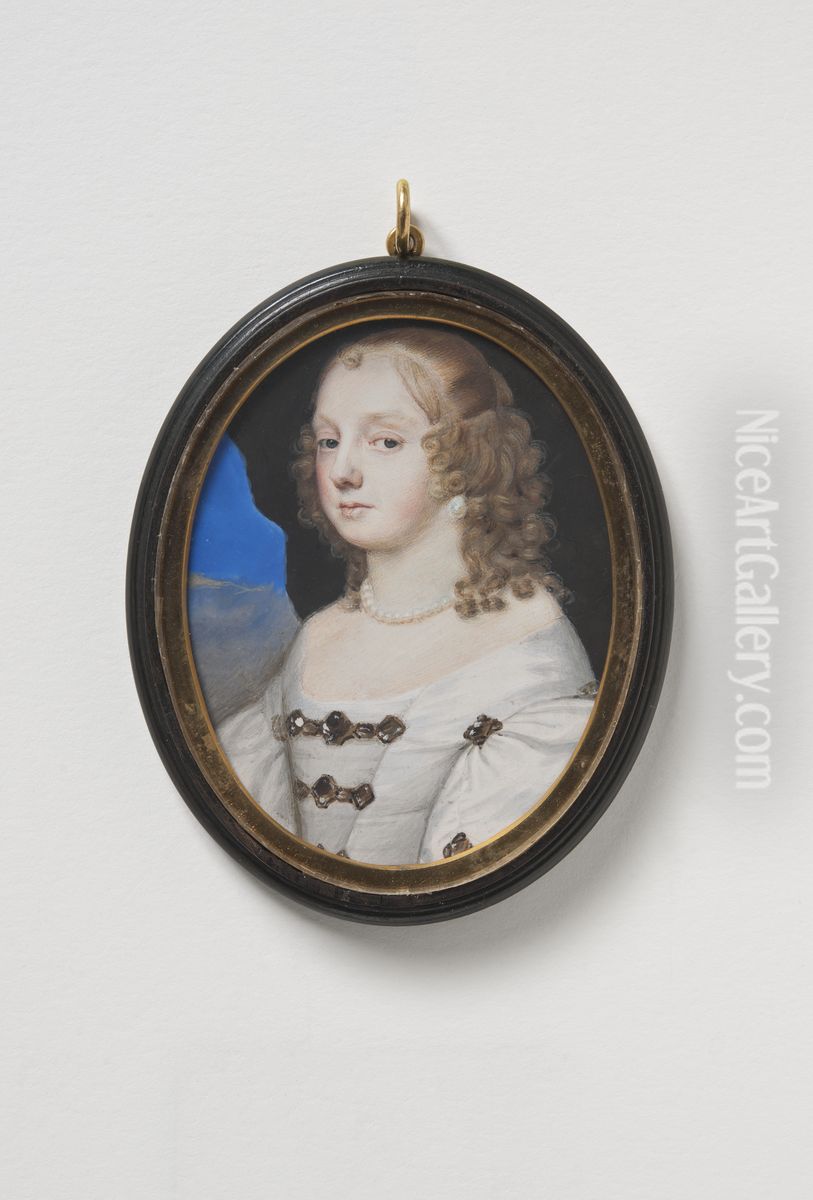 Alice Bourne, Lady Digby (d 1658) Oil Painting by Samuel Cooper