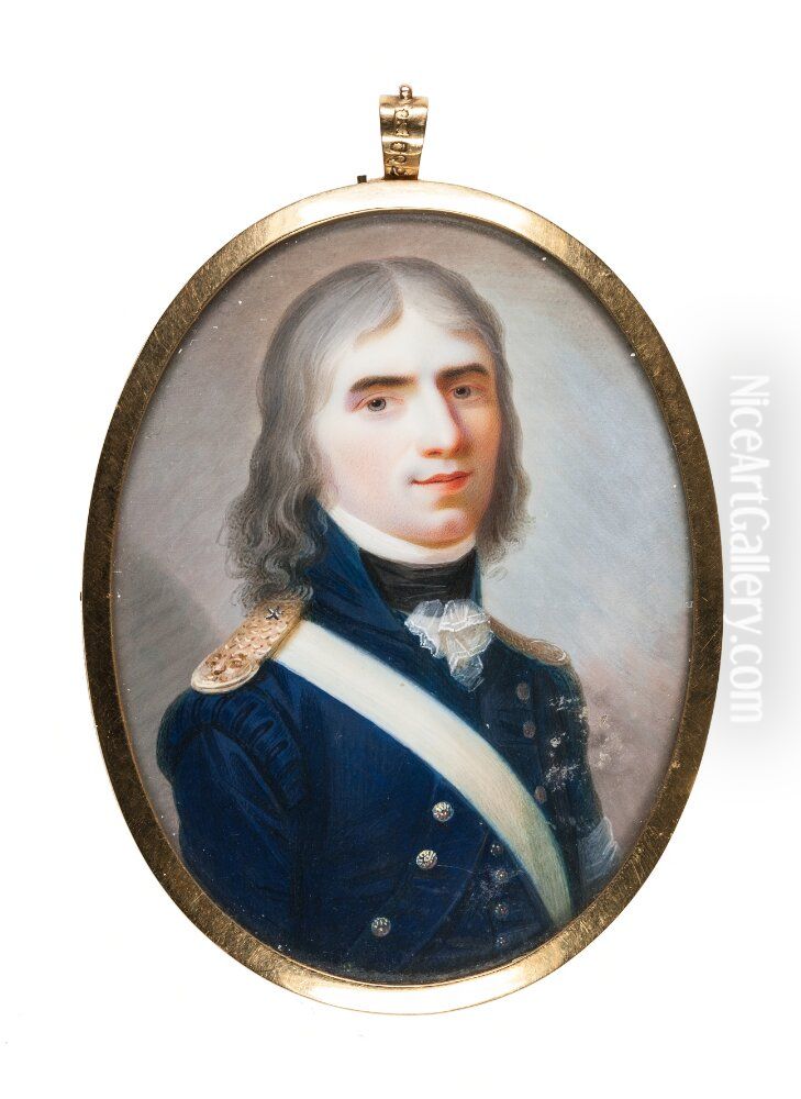 Carl Urban Palmstruch, Major Oil Painting by Johan Erik Bolinder