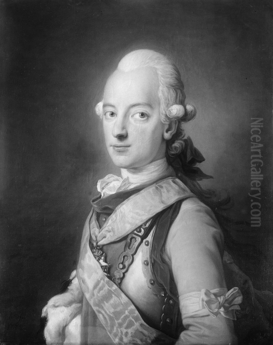 Karl XIII, 1748-1818, kung av Sverige och Norge Oil Painting by Per Krafft the Elder
