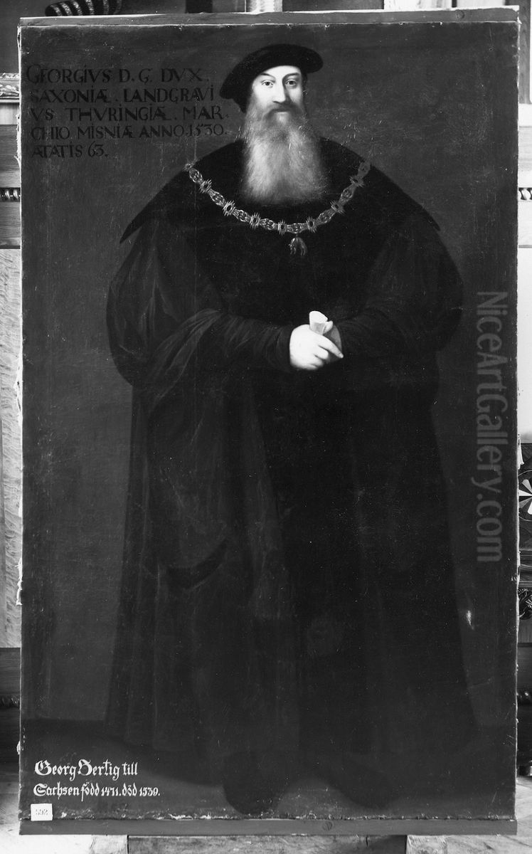 George, Duke of Saxony(1471-1539) Oil Painting by David Frumerie