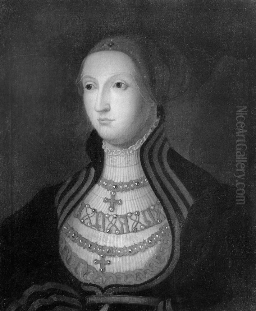 Anne, dod 1506, grevinna av Foix drottning av Bohmen drottning av Ungern Oil Painting by David Frumerie