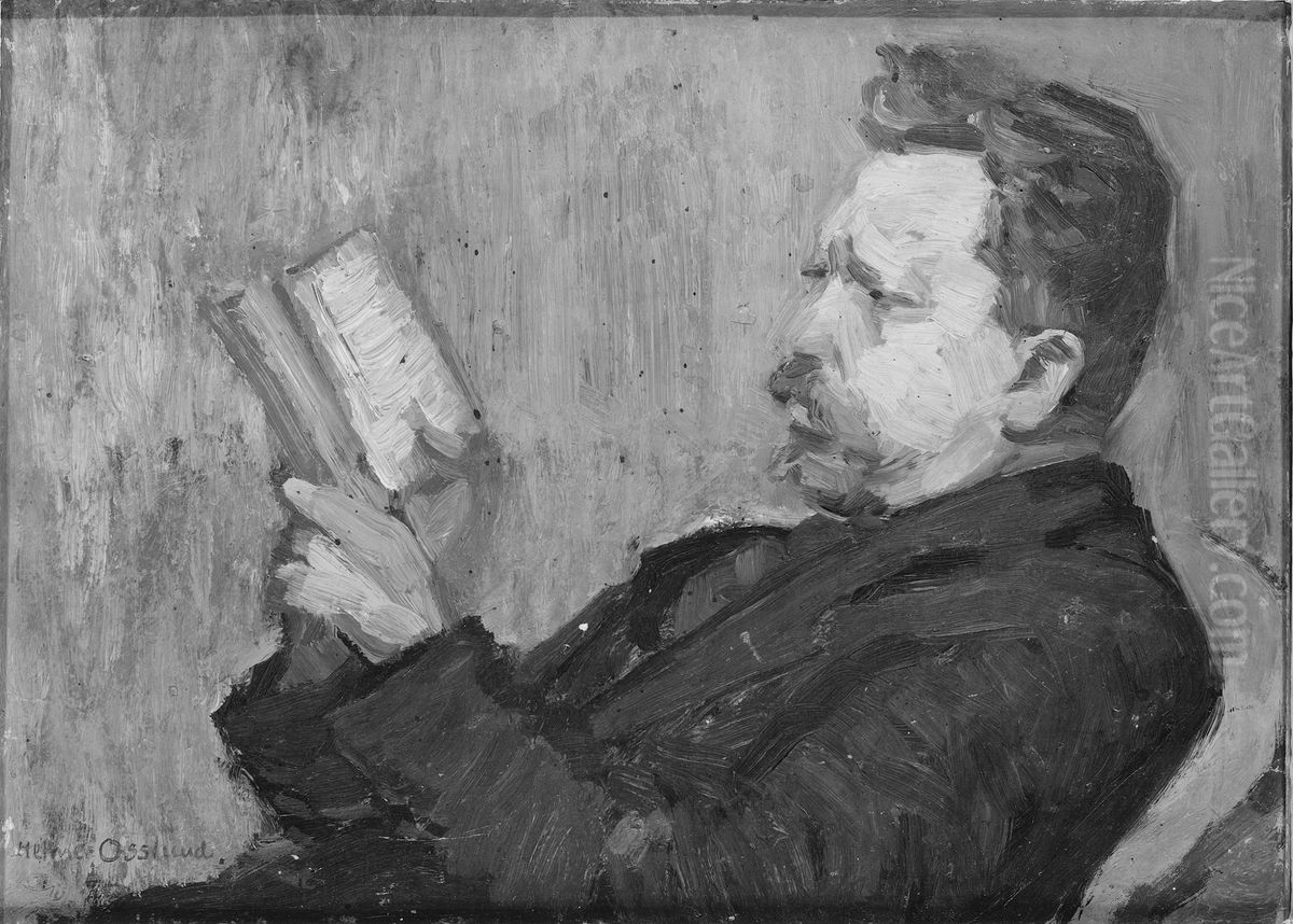 Wilhelm Peterson-Berger (1867-1942), kompositor Oil Painting by Helmer Osslund