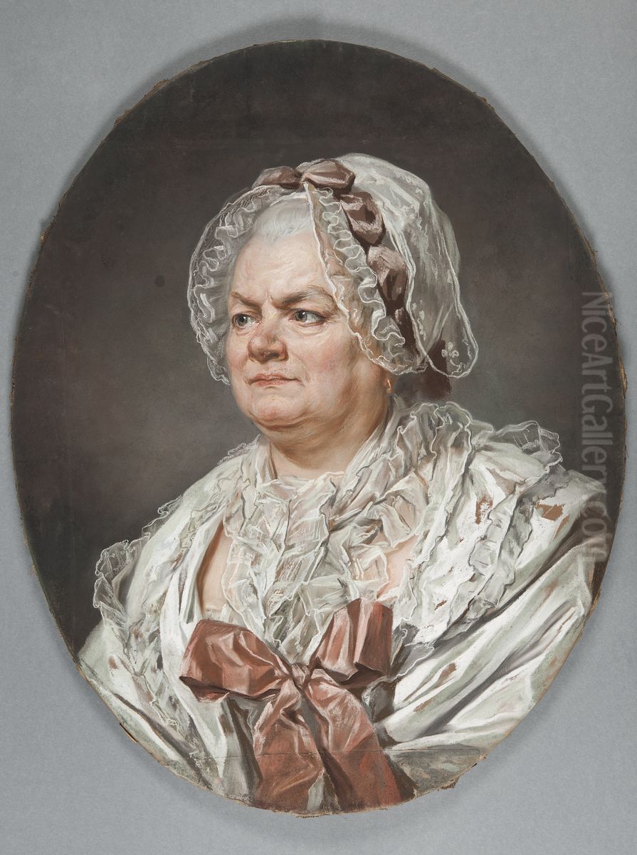 Portratt av konstnarens mor, Mme Anne Ducreux f. Beliard Oil Painting by Joseph Ducreux