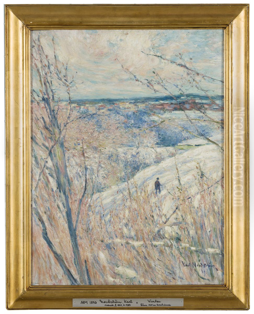 Vinter Oil Painting by Karl Nordstrom