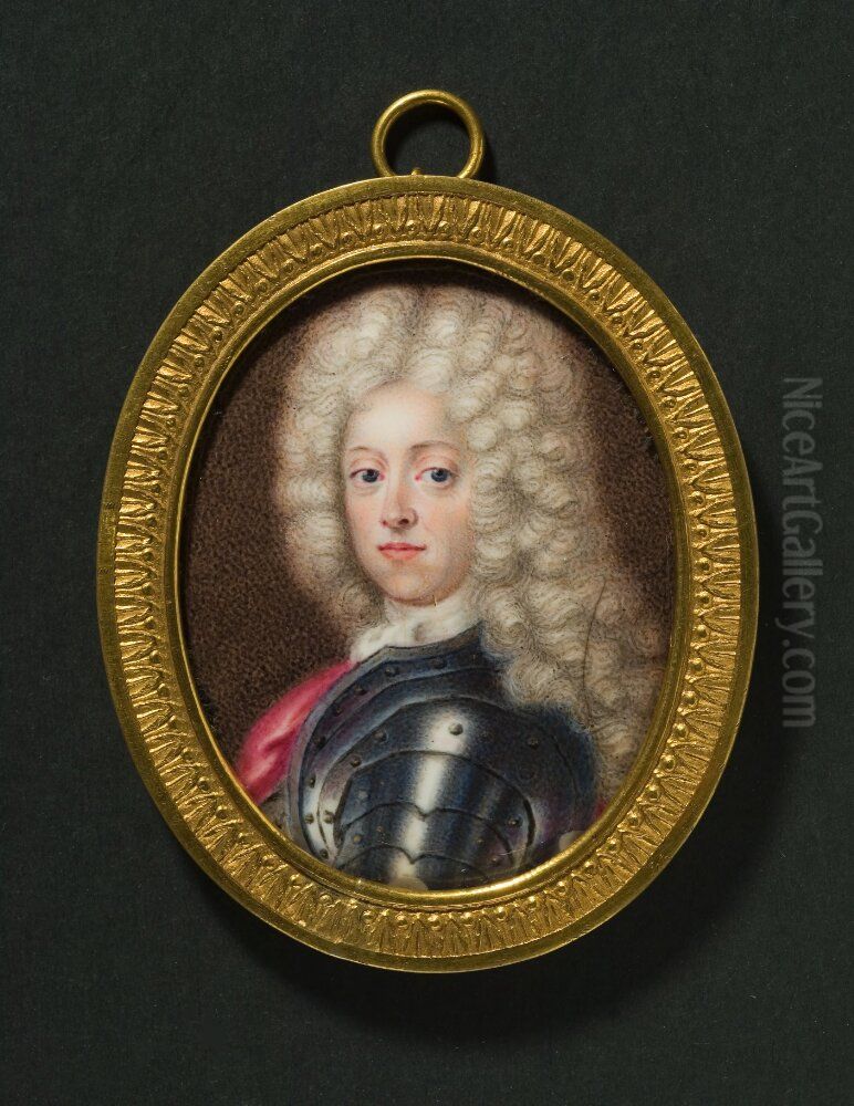 Carl Gustaf Bielke, generalmajor och ambetsman Oil Painting by Erik Utterhielm