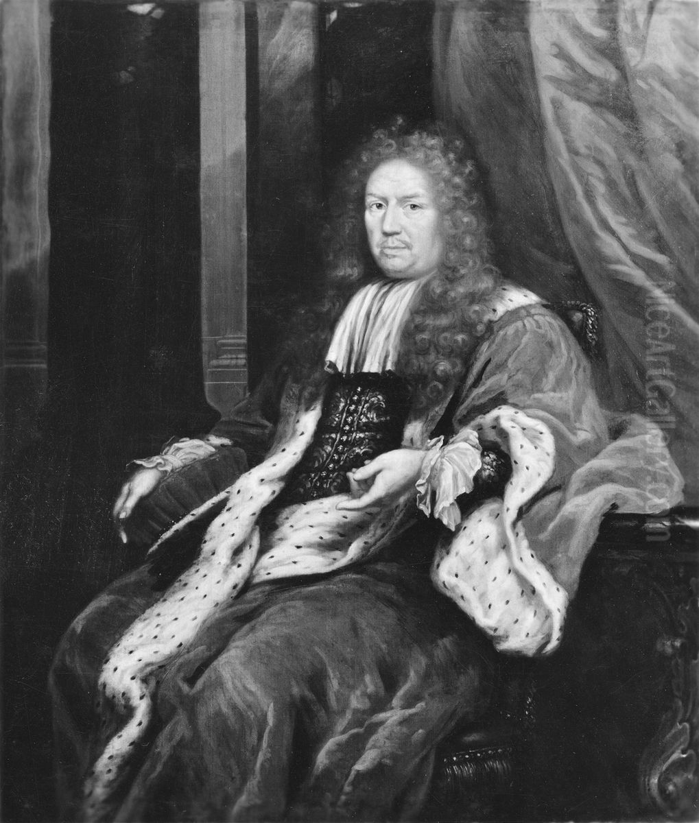 Gustav Oxenstierna af Korsholm och Wasa, 1626-1694 Oil Painting by David Klocker Ehrenstrahl