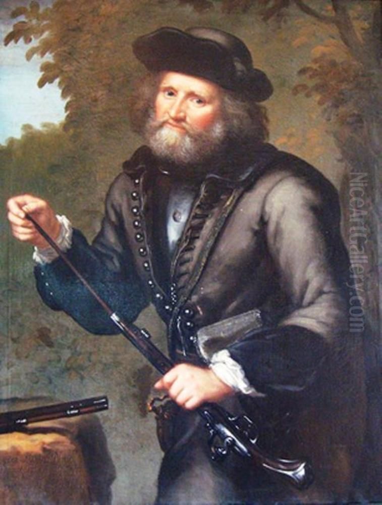 Per Andersson Frestare, 1642-1716, Karl XI:s betrodde livknekt Oil Painting by David Klocker Ehrenstrahl