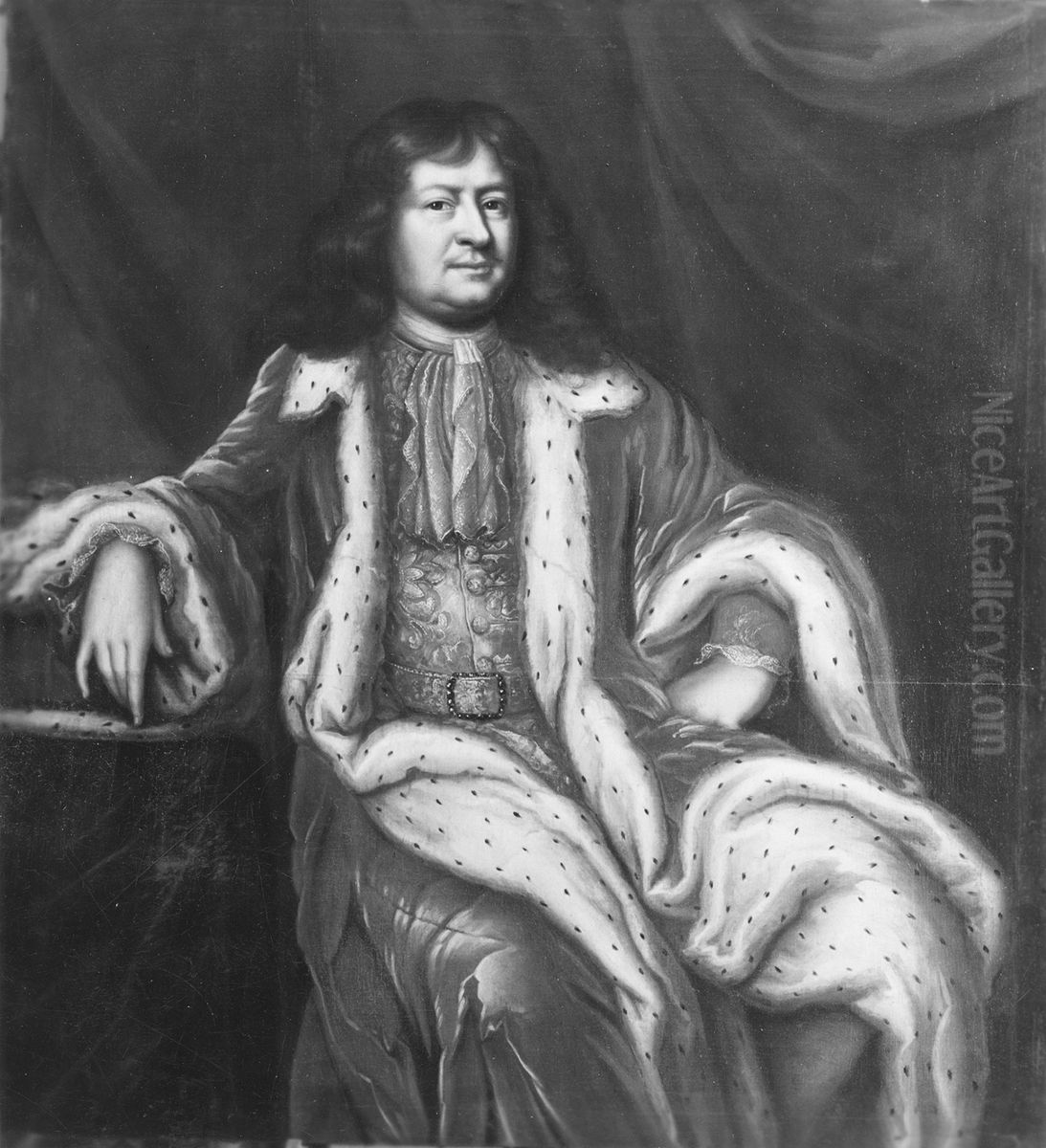 Bengt Horn af Aminne, 1623-1678 Oil Painting by David Klocker Ehrenstrahl