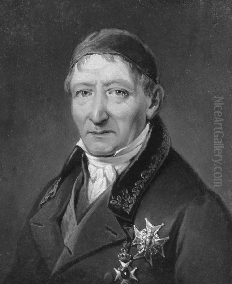 Per von Afzelius, 1760-1845 Oil Painting by Johan Gustaf Sandberg