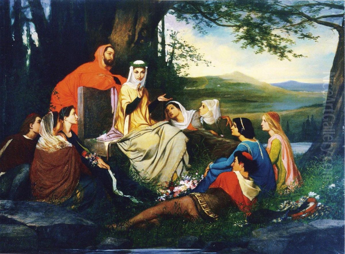 Il Decamerone Oil Painting by unknown