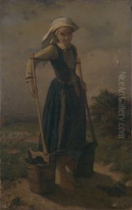 Jeune paysanne bretonne