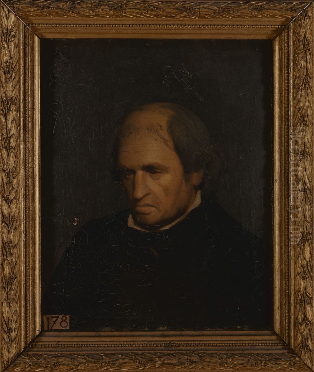Portrait de mon pere Oil Painting by Jean-Louis Hamon