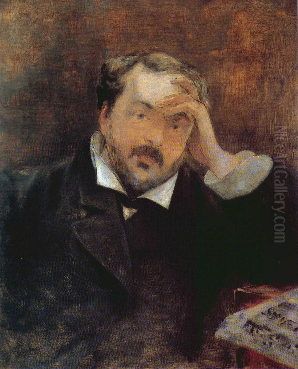 Emmanuel Chabrier Oil Painting by Edouard Manet