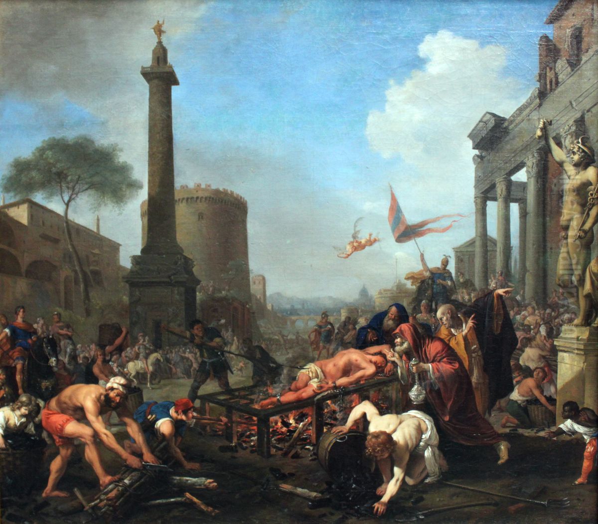 Das Martyrium des heiligen Laurentius Oil Painting by Bartholomeus Breenbergh