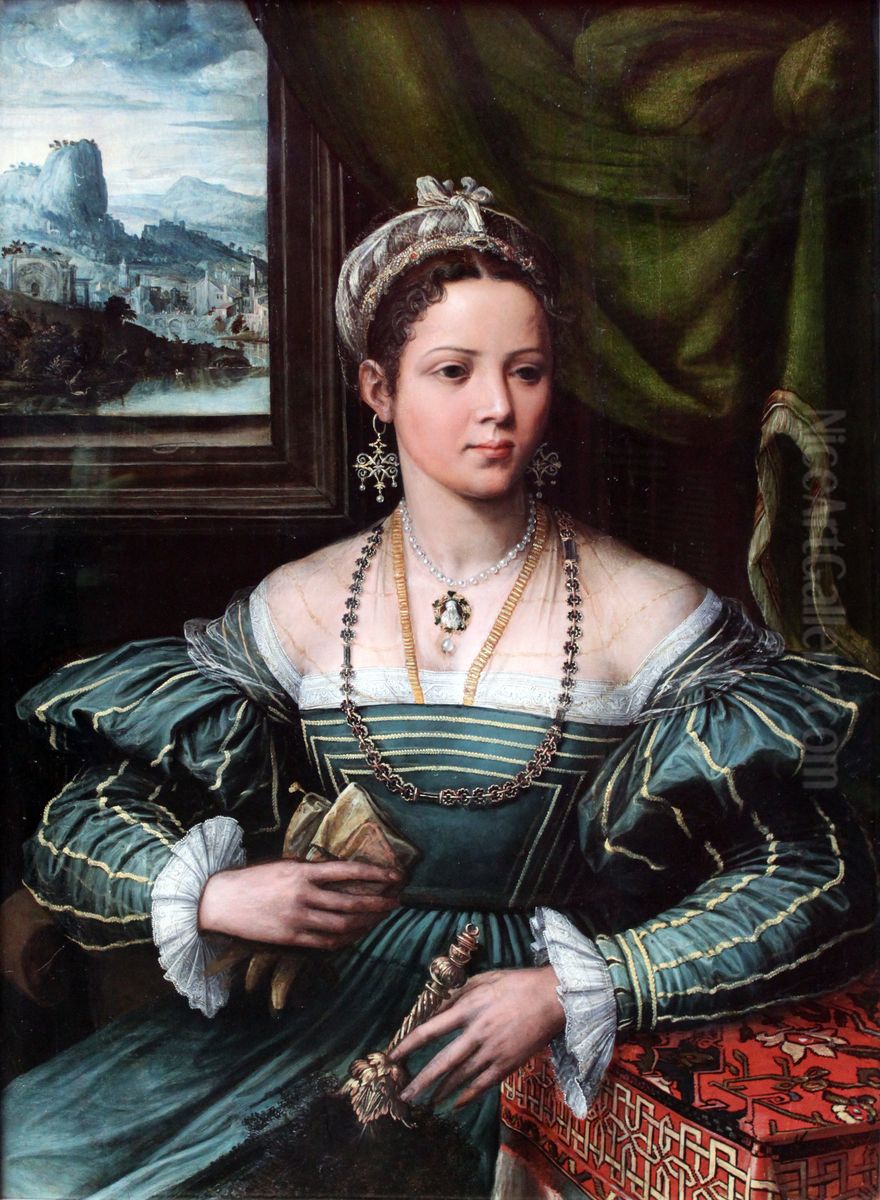 Bildnis einer Dame Oil Painting by Girolamo da Carpi