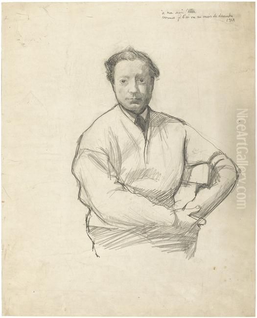 Portrait d'Andre Utter Oil Painting by Georges Kars
