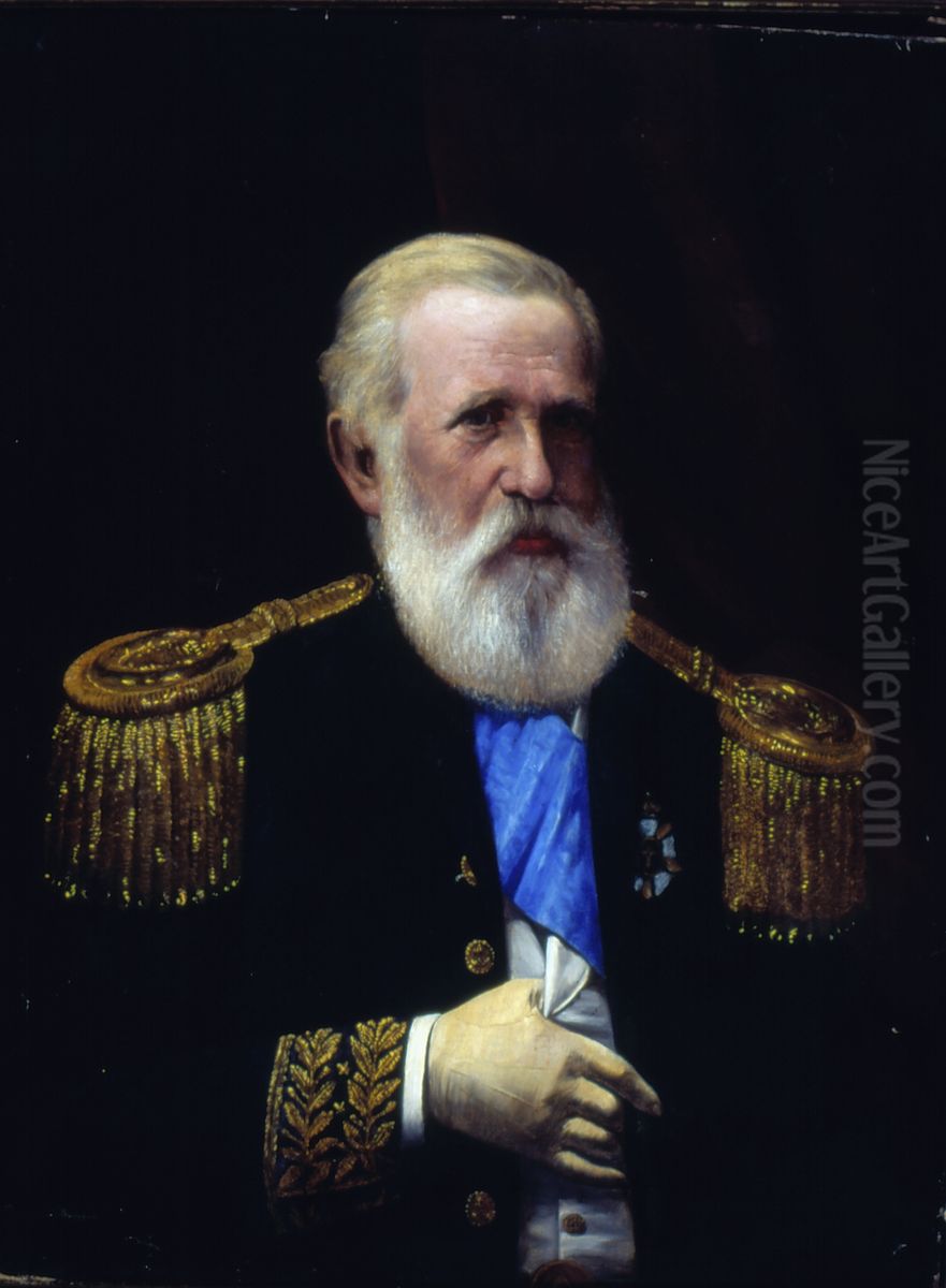 Retrato de Dom Pedro II, 1889 Oil Painting by Jose Ferraz De Almeida Junior
