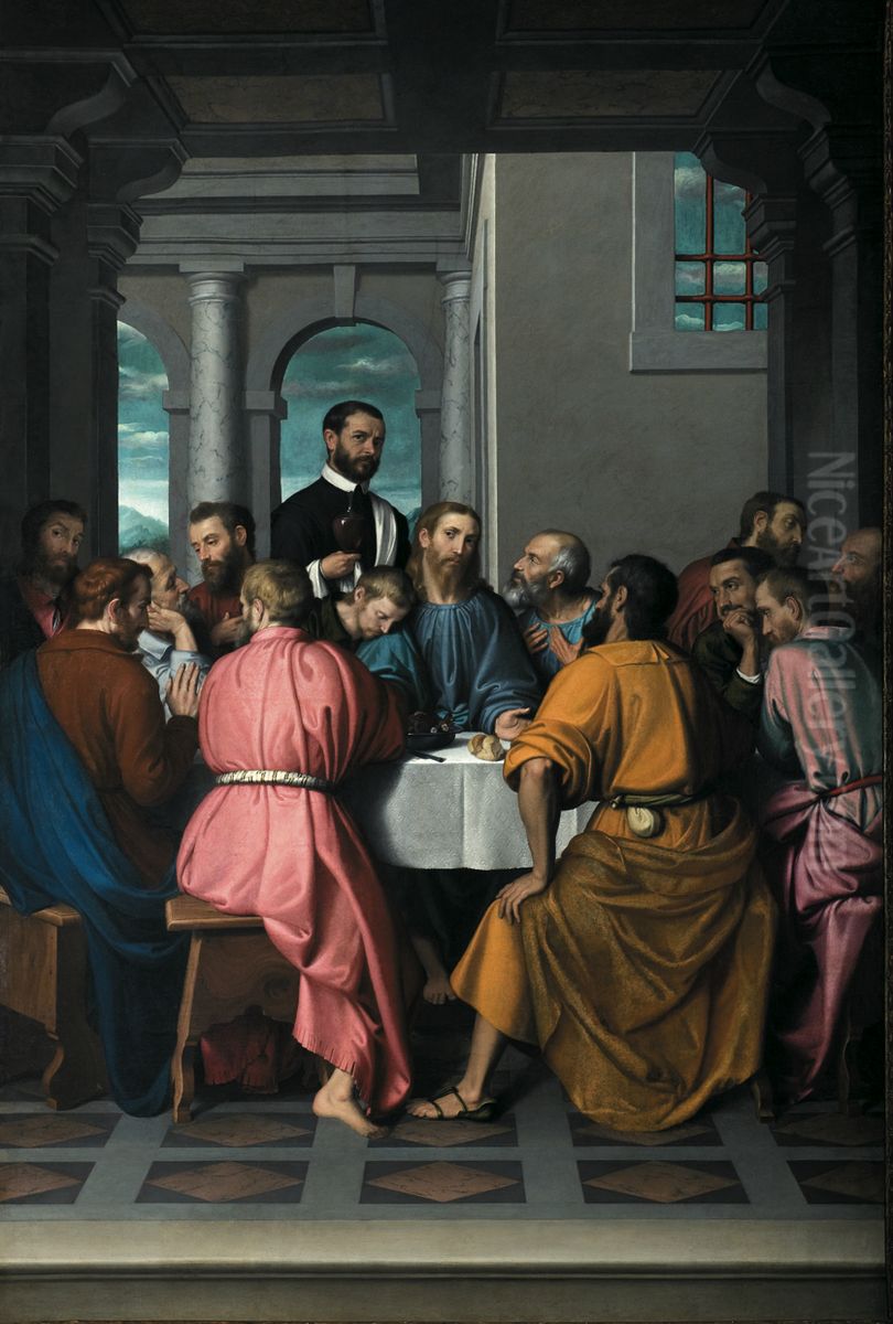 Ultima cena Oil Painting by Giovanni Battista Moroni