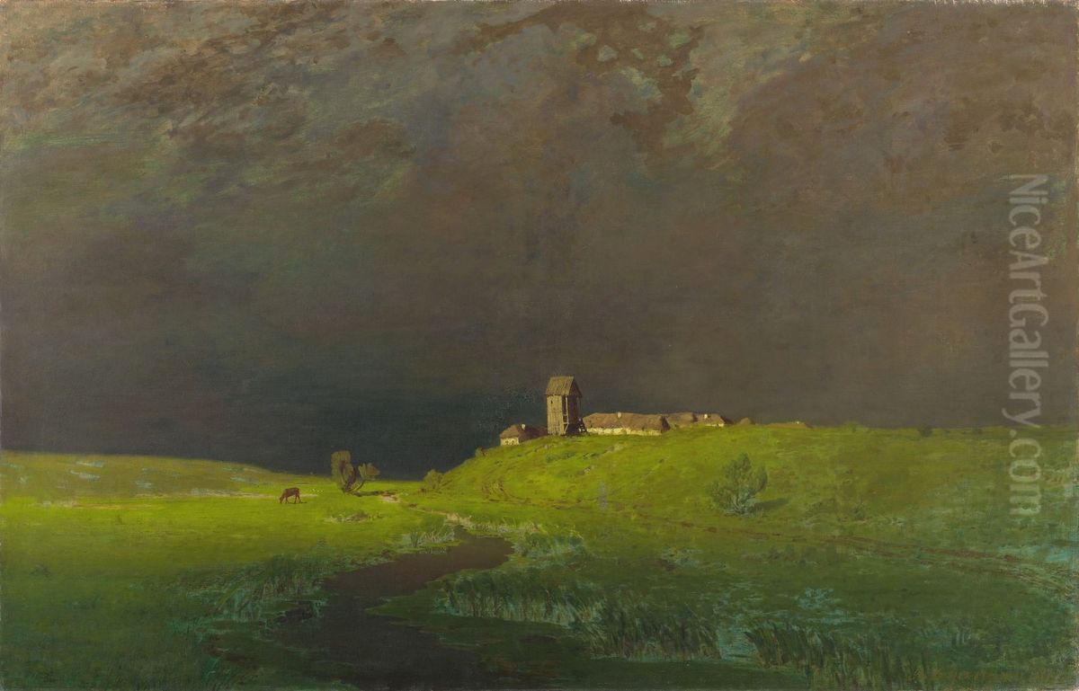 <<Posle dozda>> Oil Painting by Arkhip Kuindzhi