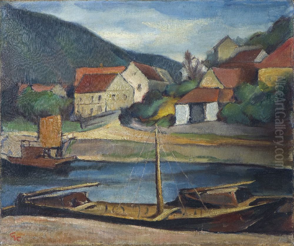 Privoz v Troji Oil Painting by Georges Kars