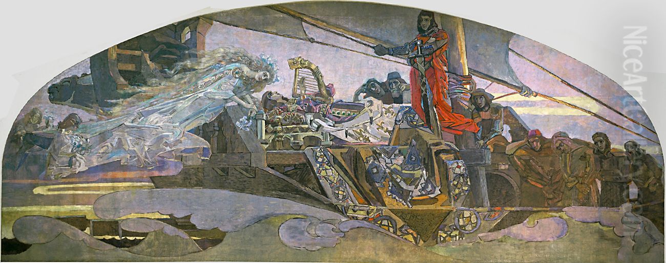 Princess Reverie Oil Painting by Mikhail Vrubel