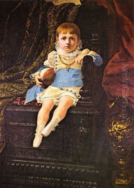 Dom Joao IV infante, Duque de Braganca, em 1608 Oil Painting by Pedro Americo