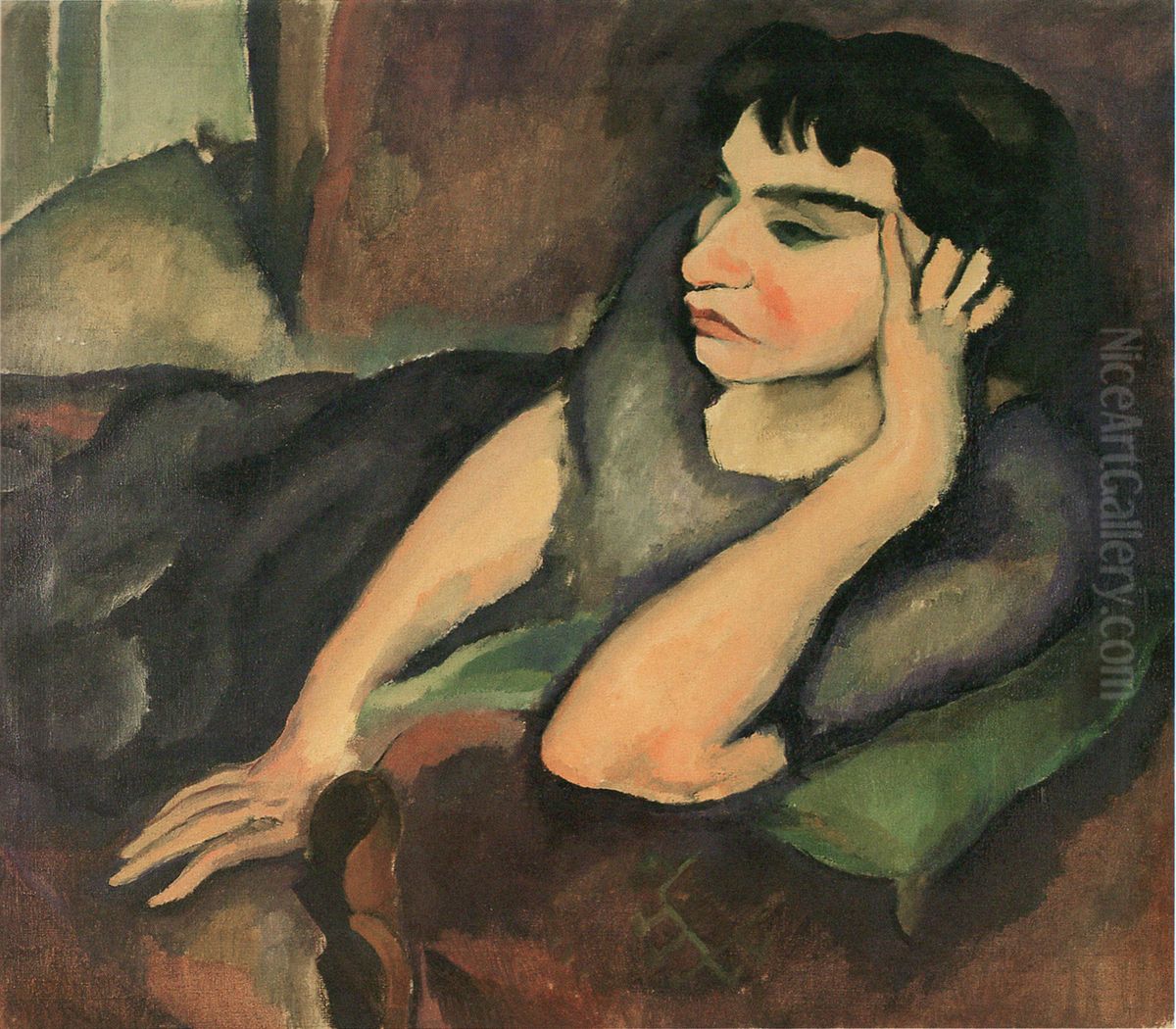 Podobizna zeny Oil Painting by Georges Kars