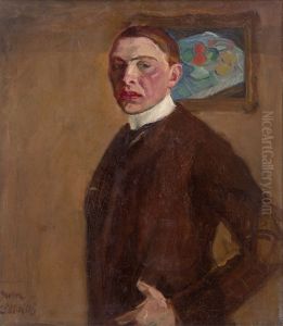 Autoportret (na rubu kresba aktu)