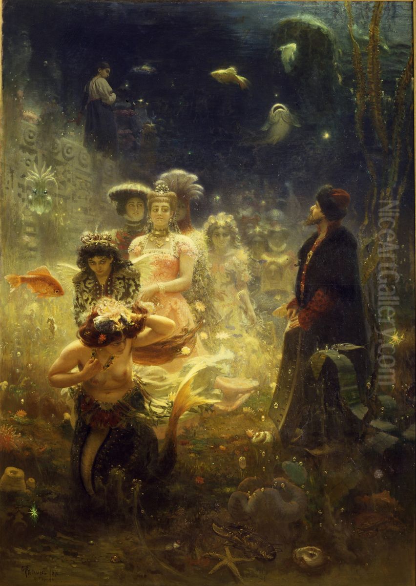 Sadko Oil Painting by Repin Iliya