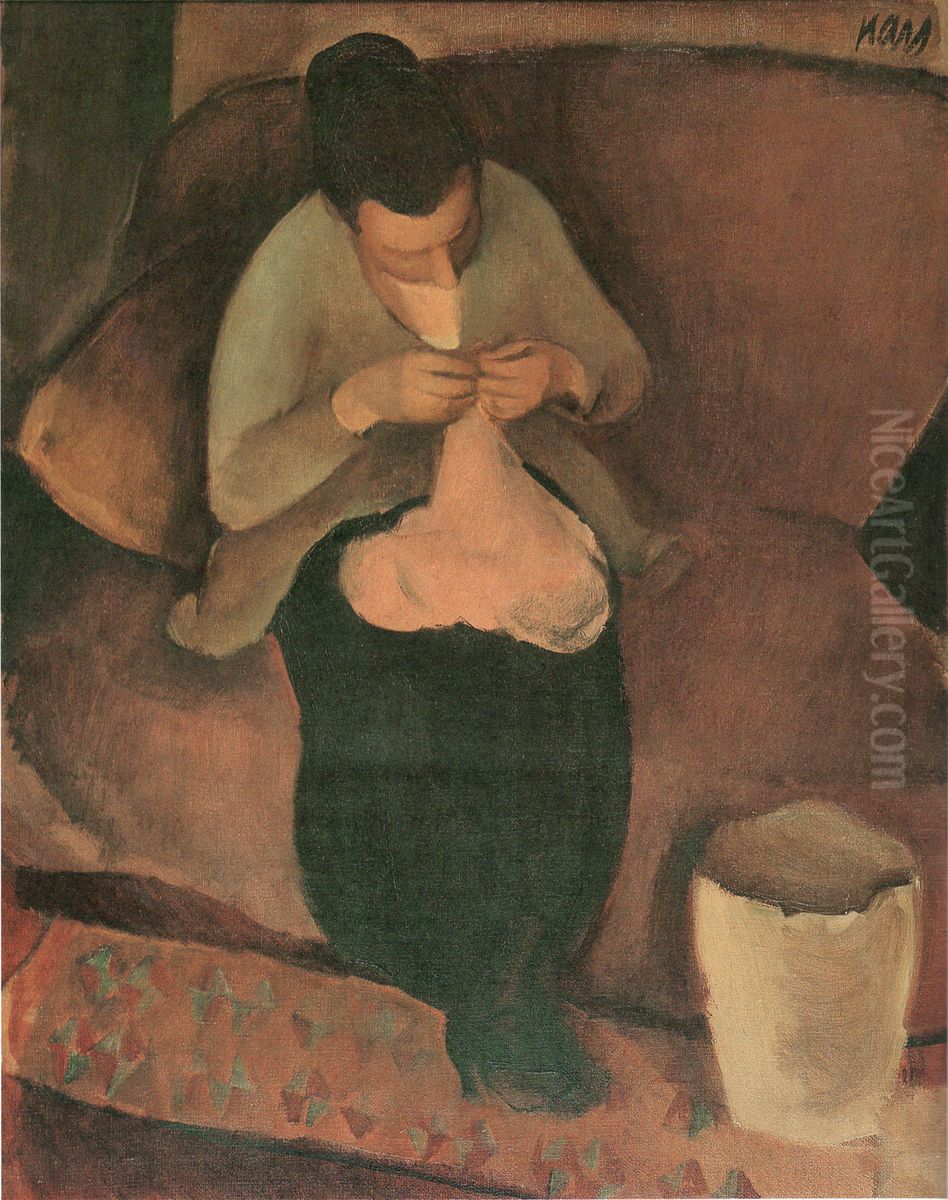 Svadlena Oil Painting by Georges Kars