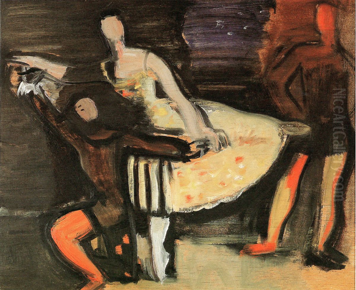 Balet- studie k obrazu Oil Painting by Georges Kars